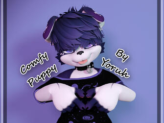 Comfy Puppy Public Avatar at my home world